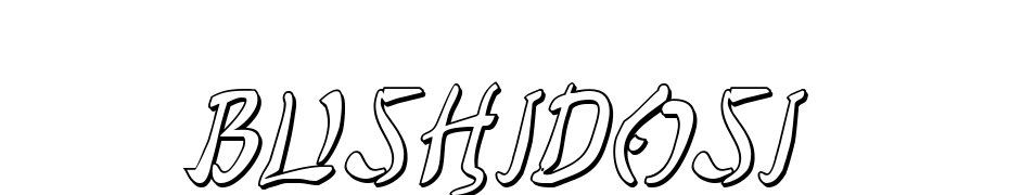 Bushido Shadow Italic Yazı tipi ücretsiz indir